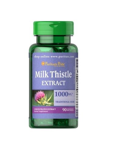 Milk Thistle (Ostropest plamisty) Ekstrakt 1000 mg, 90 żelek