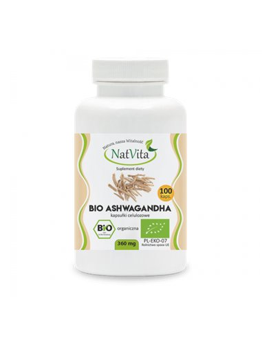 Ashwagandha Bio 360 mg, 100 kapsułek