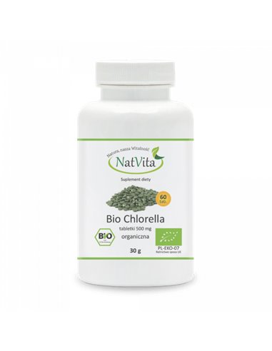 Chlorella BIO 140 tabletek, 500mg