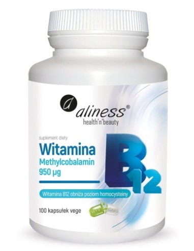 Witamina B12 Methylcobalamin 950µg, 100 kaps