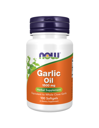 Garlic Oil 1500 mg, 100 kapsułek
